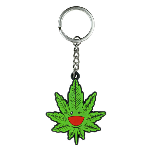Metro Bloomin leaf keychain, front view